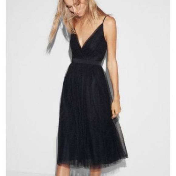 v neck fit and flare midi dress